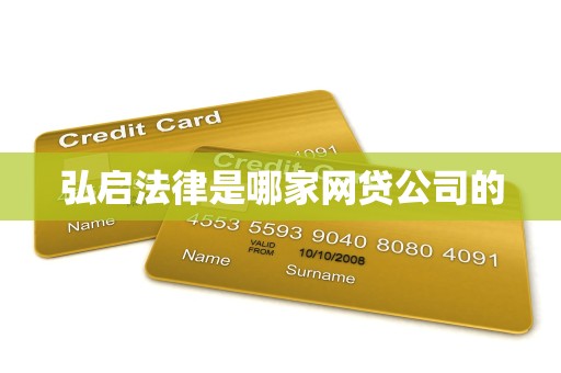 弘启法律是哪家网贷公司的