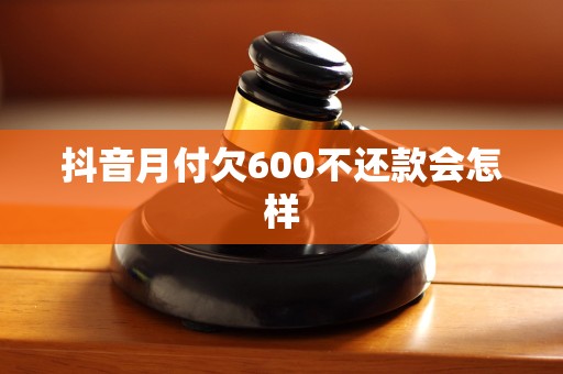 抖音月付欠600不还款会怎样