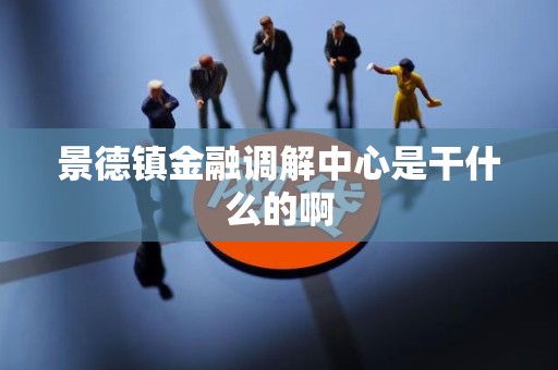 景德镇金融调解中心是干什么的啊