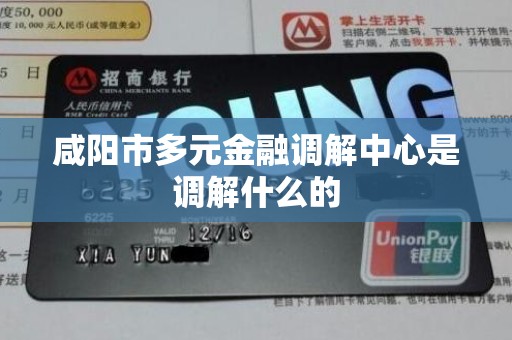 咸阳市多元金融调解中心是调解什么的