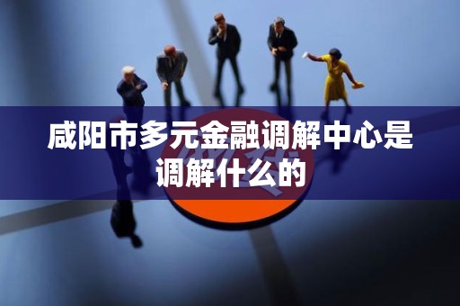 咸阳市多元金融调解中心是调解什么的