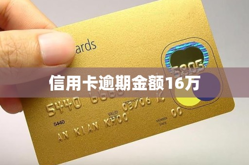 信用卡逾期金额16万