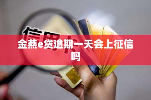 金燕e贷逾期一天会上征信吗