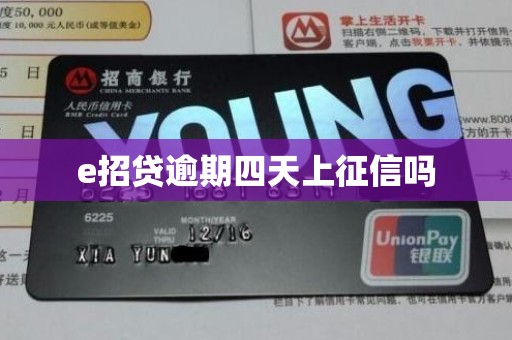 e招贷逾期四天上征信吗