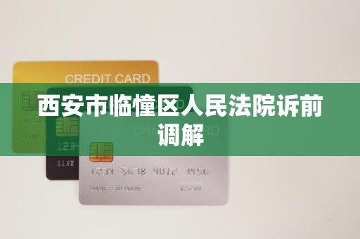 西安市临憧区人民法院诉前调解