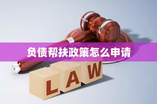 负债帮扶政策怎么申请