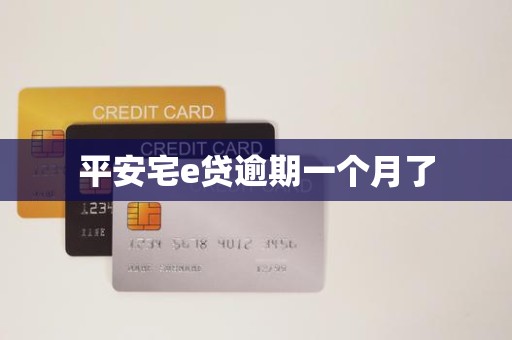 平安宅e贷逾期一个月了