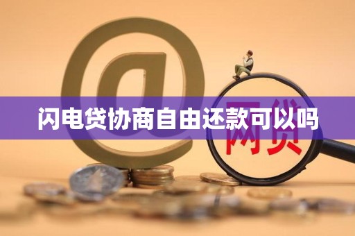 闪电贷协商自由还款可以吗