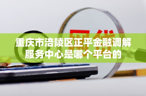重庆市涪陵区正平金融调解服务中心是哪个平台的