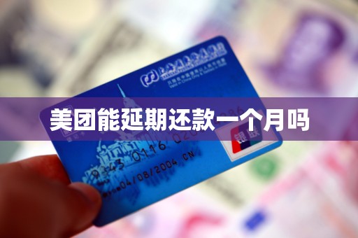 美团能延期还款一个月吗