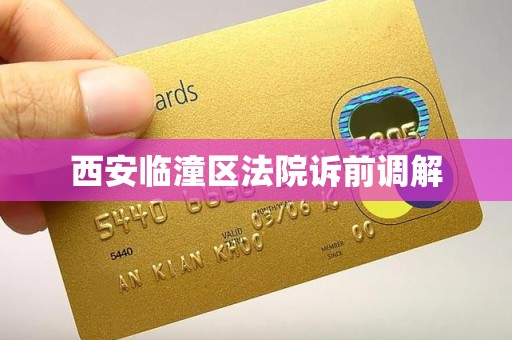西安临潼区法院诉前调解 西安临潼区法院诉前调解