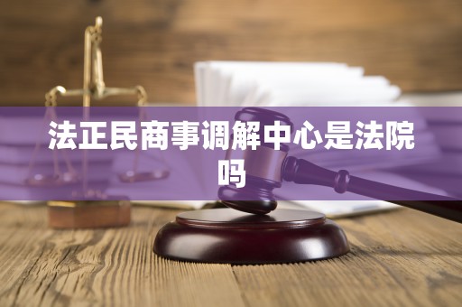 法正民商事调解中心是法院吗 法正民商事调解中心是法院吗