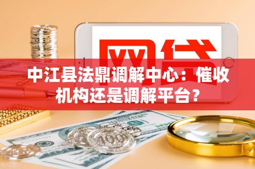 中江县法鼎调解中心：催收机构还是调解平台？