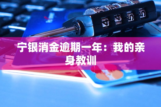宁银消金逾期一年：我的亲身教训