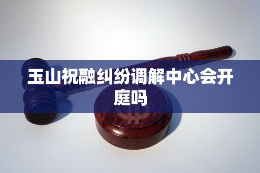 玉山祝融纠纷调解中心会开庭吗 玉山祝融纠纷调解中心会开庭吗