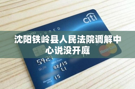 沈阳铁岭县人民法院调解中心说没开庭 沈阳铁岭县人民法院调解中心说没开庭