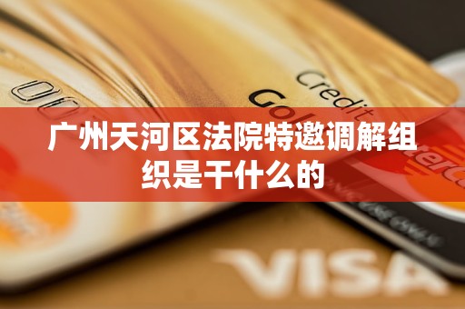 广州天河区法院特邀调解组织是干什么的 广州天河区法院特邀调解组织是干什么的