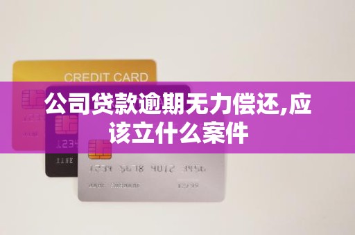 公司贷款逾期无力偿还,应该立什么案件 公司贷款逾期无力偿还,应该立什么案件