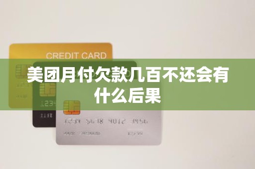美团月付欠款几百不还会有什么后果