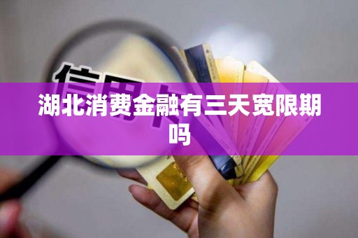 湖北消费金融有三天宽限期吗