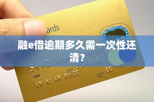 融e借逾期多久需一次性还清？