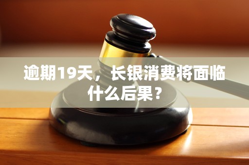 逾期19天，长银消费将面临什么后果？