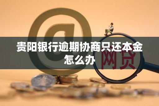 贵阳银行逾期协商只还本金怎么办 贵阳银行逾期协商只还本金怎么办