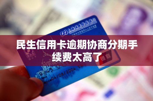 民生信用卡逾期协商分期手续费太高了
