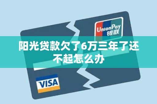 阳光贷款欠了6万三年了还不起怎么办