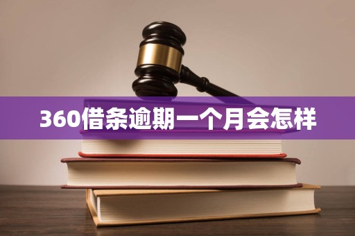 360借条逾期一个月会怎样