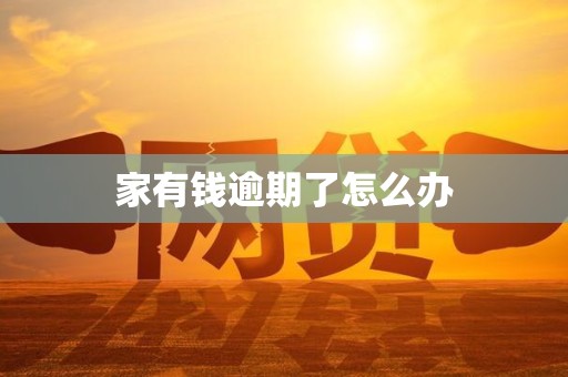 家有钱逾期了怎么办
