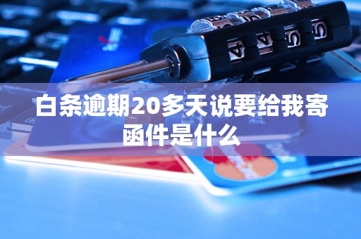 白条逾期20多天说要给我寄函件是什么
