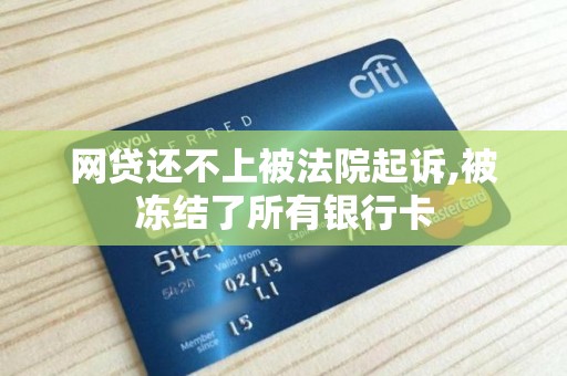 网贷还不上被法院起诉,被冻结了所有银行卡