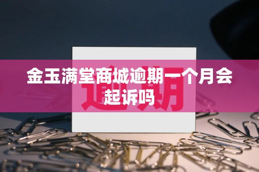 金玉满堂商城逾期一个月会起诉吗