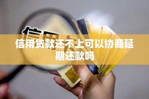 信用贷款还不上可以协商延期还款吗