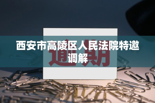 西安市高陵区人民法院特邀调解
