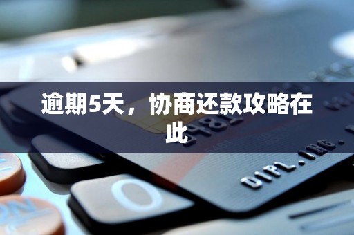 逾期5天，协商还款攻略在此