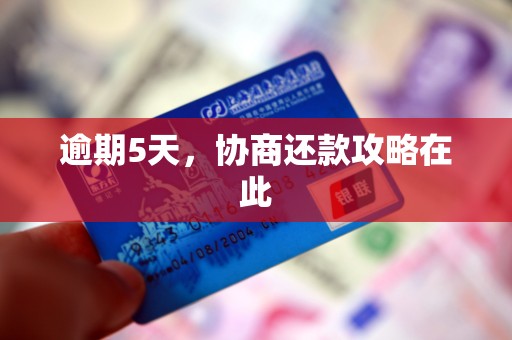 逾期5天，协商还款攻略在此