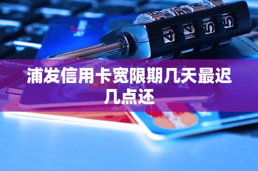 浦发信用卡宽限期几天最迟几点还