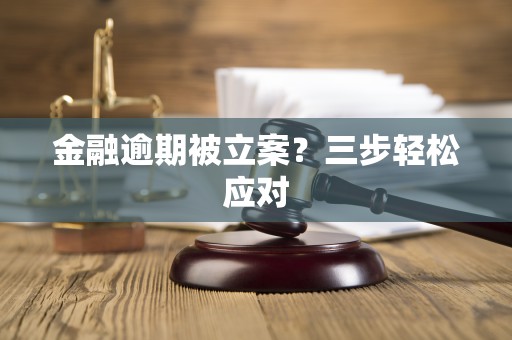 金融逾期被立案？三步轻松应对
