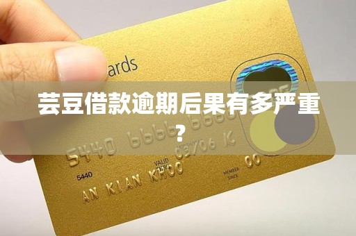 芸豆借款逾期后果有多严重？