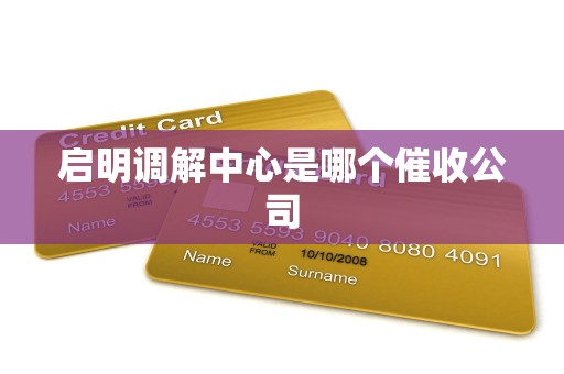 启明调解中心是哪个催收公司