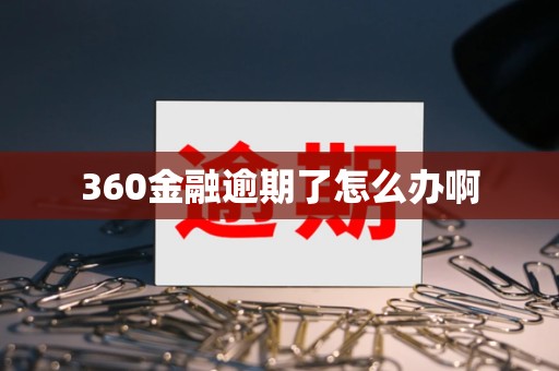 360金融逾期了怎么办啊