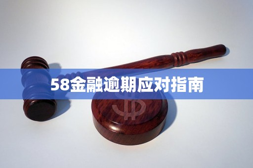 58金融逾期应对指南