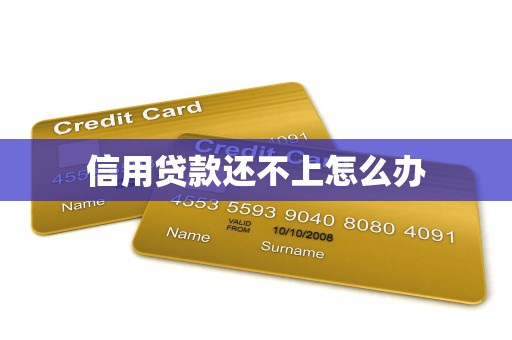 信用贷款还不上怎么办