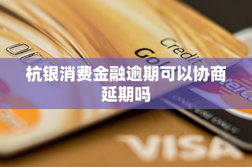 杭银消费金融逾期可以协商延期吗