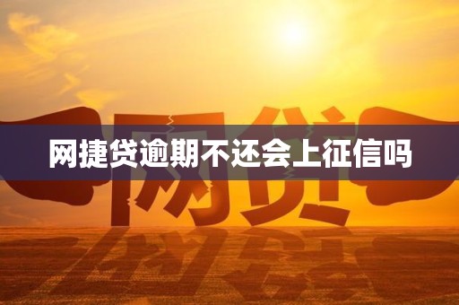 网捷贷逾期不还会上征信吗