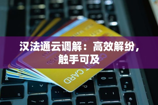汉法通云调解：高效解纷，触手可及