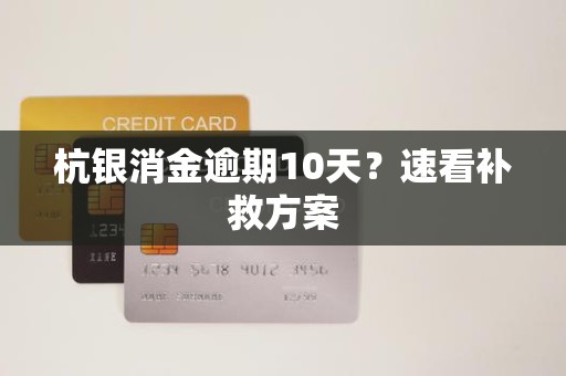 杭银消金逾期10天？速看补救方案