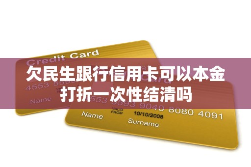 欠民生跟行信用卡可以本金打折一次性结清吗